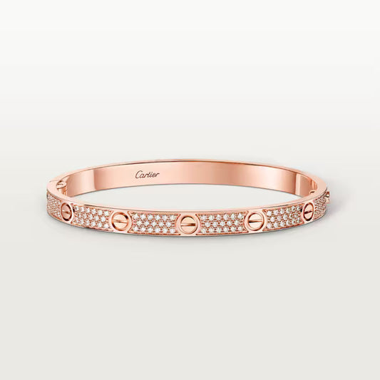 Cartier LOVE Bracelet, Medium Model, Paved